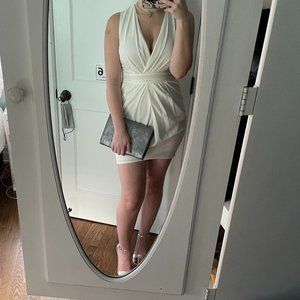 Ya Los Angeles Plunging Mini Dress